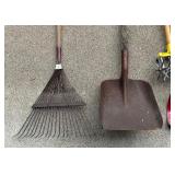 Shovels, Rake, Tiller and Broom