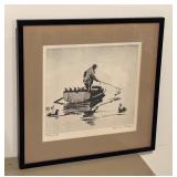 Framed Print, Picking Up by Churchill Ettinger