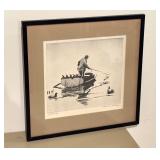Framed Print, Picking Up by Churchill Ettinger