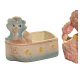 Two Adorable Vintage Children’s Planters