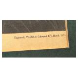 Vintage Framed Audubon Lithograph Pinnated Grous