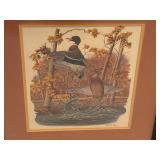 Vintage Framed Mallard Duck Print by Richard Sloan