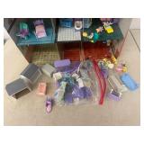 Vintage Meritory Metal 2 Story Toy House With Lots of Extras