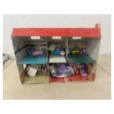 Vintage Meritory Metal 2 Story Toy House With Lots of Extras