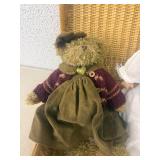 Vintage Horsman Doll in Basket