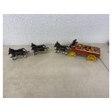 Cast Iron Horse Pulled Wagon