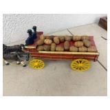 Cast Iron Horse Pulled Wagon