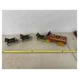 Cast Iron Horse Pulled Wagon