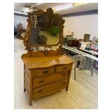 Antique Dresser with Mirror