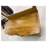Antique Oak Dry Sink with Towel Bar