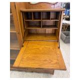 Antique Side by Side Victorian Oak Secretary