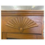 Antique Side by Side Victorian Oak Secretary