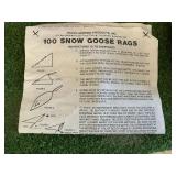 Snow Goose Rags