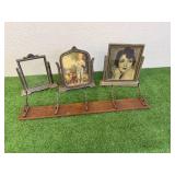 Vintage Swivel Frames & Coat Rack
