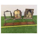 Vintage Swivel Frames & Coat Rack