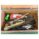 Vintage Wood Box & Hand Tools