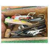 Vintage Wood Box & Hand Tools