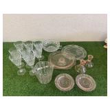 Glass Ice Bucket & Glassware