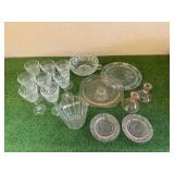 Glass Ice Bucket & Glassware