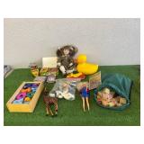 Blocks, WNBA Barbie, Crayons