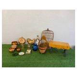 Clocks, Birdcage, Home Decor Items