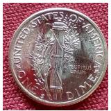 Stunning Uncirculated 1944-S Mercury Dime