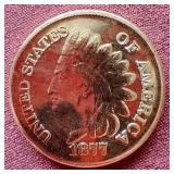 1 oz Copper Round - "1877 Indian Penny"