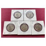 (5) Susan B Anthony Dollars