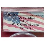 Jamaica 1/2 Penny Coin Recovered From World Trade Center Ground Zero