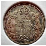 (4) Vintage Canadian Coins - One Silver