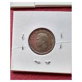 (4) Vintage Canadian Coins - One Silver