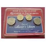 2008 Uncirculated Kennedy & Sacagawea Coins