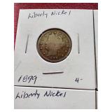 (4) Liberty "V" Nickels