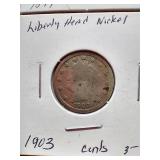 (4) Liberty "V" Nickels