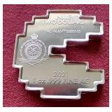 2021 Niue Licensed 1 oz Silver Pac-Man Coin