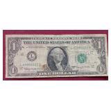 1963 $1 Note With Cool Serial Number - "99992222"