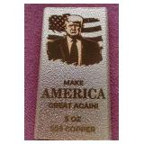Donald Trump 5 oz Copper Bar
