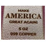 Donald Trump 5 oz Copper Bar