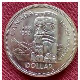 1958 Canadian Silver Dollar