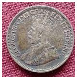 1917 Canada Silver 10 Cent Coin