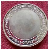 Beautiful Elephant 1 oz Silver Round