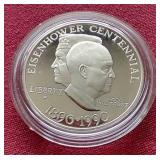 1990 Commemorative Eisenhower Silver Dollar