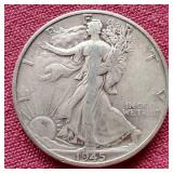 1945-S Walking Liberty Half Dollar