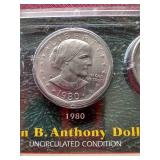 Uncirculated Susan B Anthony Dollars