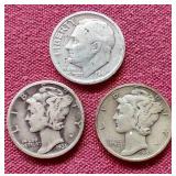 (3) Silver Dimes