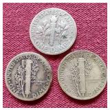(3) Silver Dimes