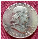 1955 Franklin Half Dollar