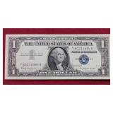 Crisp & Crease Free 1957-B Silver Certificate $1 Note