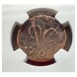 1700s VOC NE Indies Duit "New York Penny" - NGC Authentic