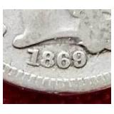 1869 American 3 Cent Nickel